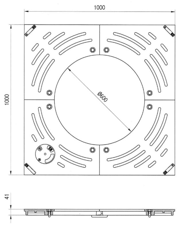 plan de grille d'arbre carre