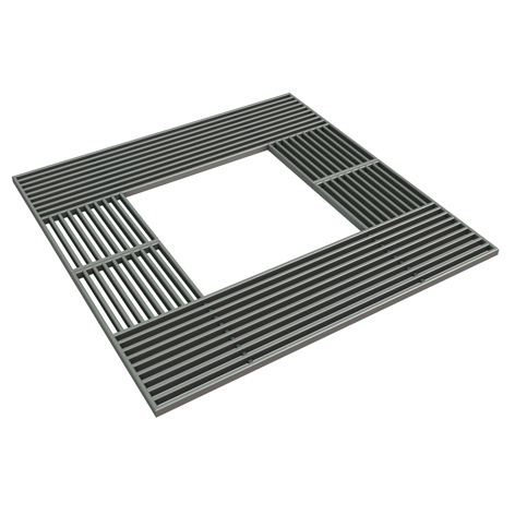 Norcor prsente aussi des grilles d'arbre en acier